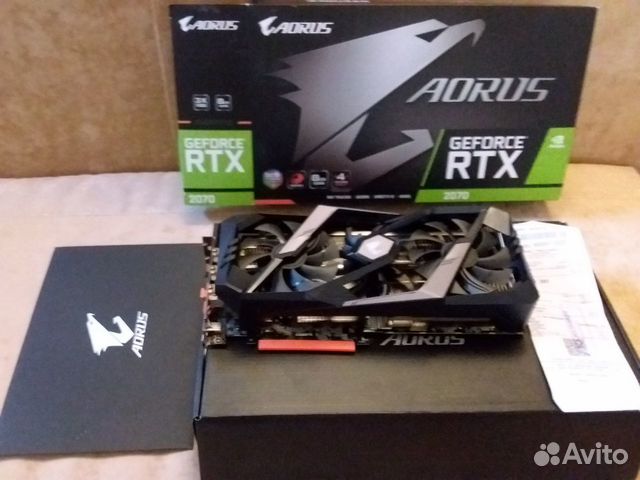 Видеокарта Gigabyte GeForce RTX 2070 aorus -8GC