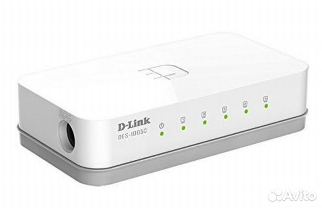 D-Link DES-1005A, сетевой коммутатор, свитч 5-ти п