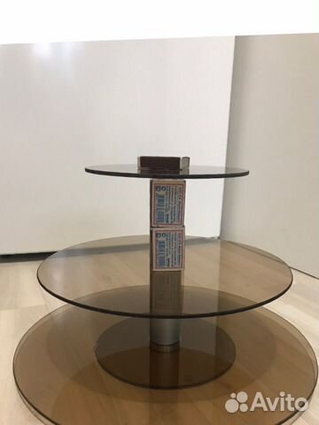 Стеклянная подставка для торта, свадебная