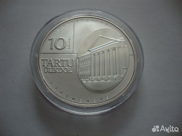 Эстония 10 50 крон 1992-2010 Серебро 9 монет Эстония 10 50 крон 1992-2010 Серебро 9 монет