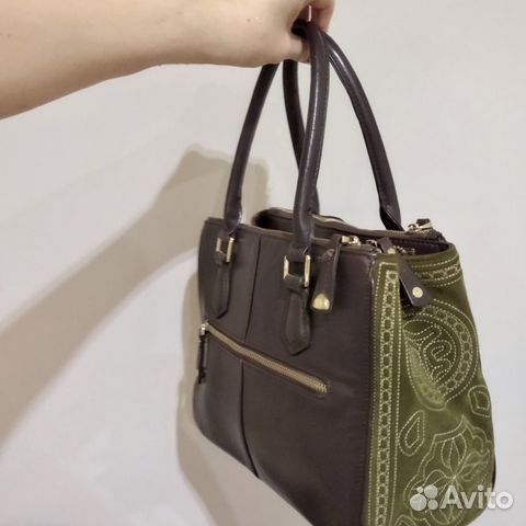 Сумка eleganzza, коричневая замша Сумка eleganzza, коричневая замша