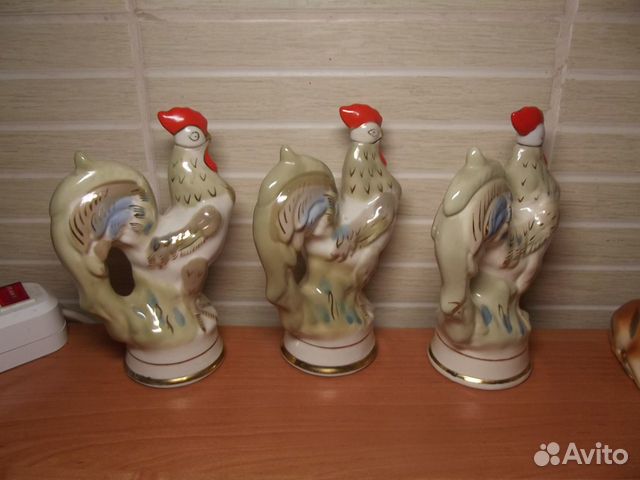 Штоф Петух Городница фарфор фаянс Графин Гфз СССР