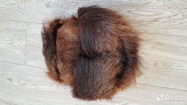Шапка меховая мужская из меха ондатры, б/у