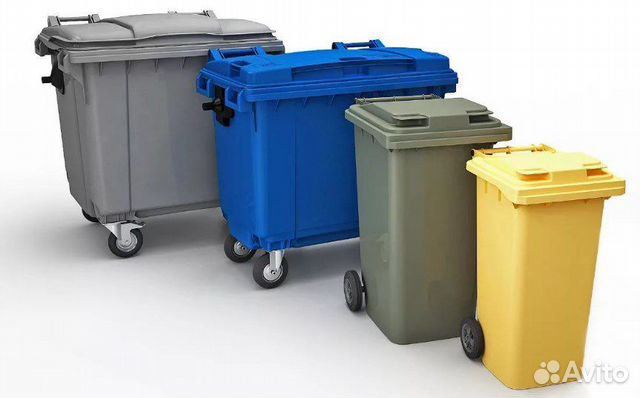 Plastic garbage containers (120, 240, 1100 l)