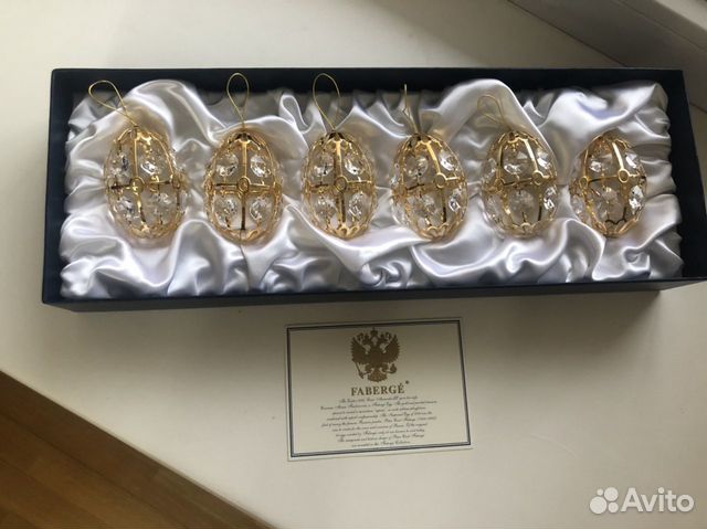 Набор Faberge из 6-ти ёлочных игрушек (нов.) Набор Faberge из 6-ти ёлочных игрушек (нов.)