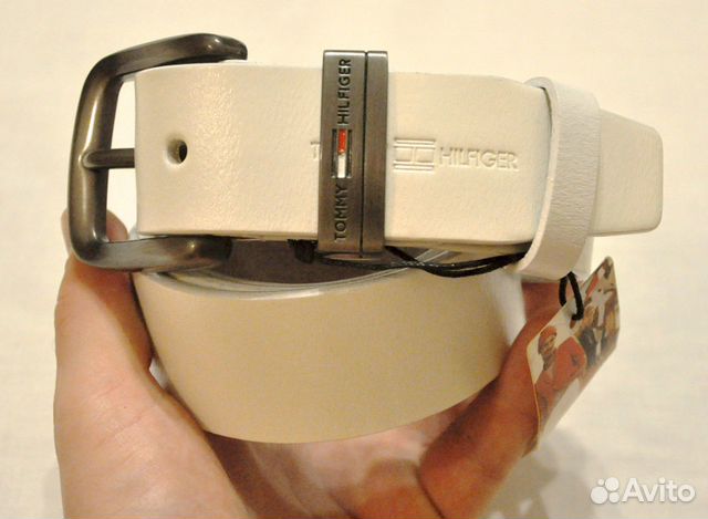 Мужской ремень / Tommy Hilfiger / новый (белый)