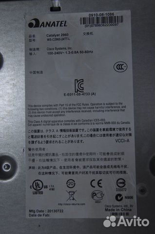 Коммутатор Cisco Catalyst 2960-24TT