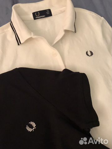 Fred Perry поло / polo белая и чёрная новые S Fred Perry поло / polo белая и чёрная новые S