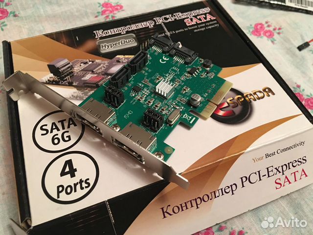 SATA контроллер FG-EST11B-1-CT01 на PCI-Express