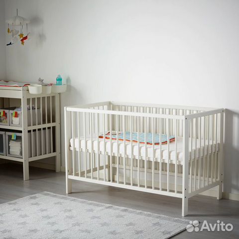 Детская кровать с матрасом IKEA Гулливер 120x60
