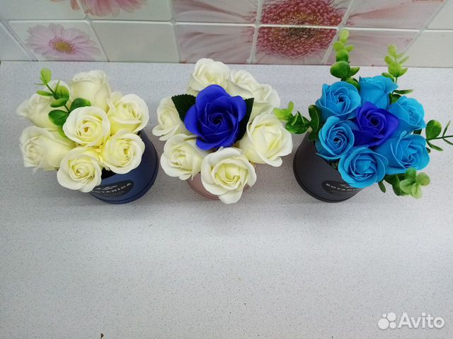 Букеты из мыльных роз