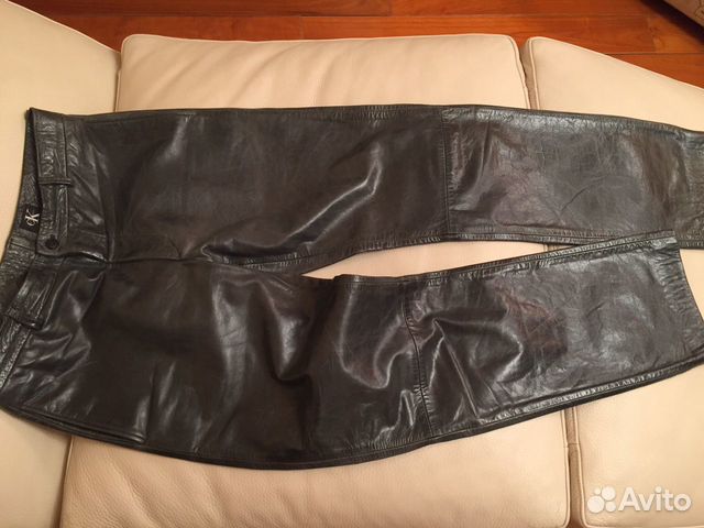 Брюки кожаные мужские Calvin Klein 48 размера
