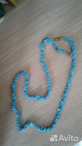 Ожерелье из бирюзы 45 см