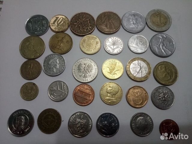 Наборы иностранных монет 30 шт Наборы иностранных монет 30 шт