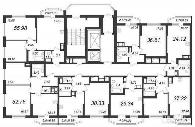 1-к квартира, 39.8 м², 5/19 эт.