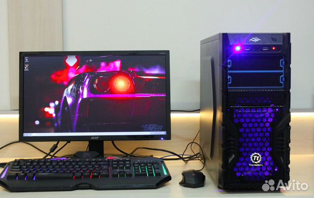 Игровой пк Core i3-4170 + GTX 1050