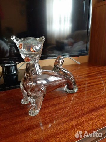Фигура кошки из стекла Фигура кошки из стекла