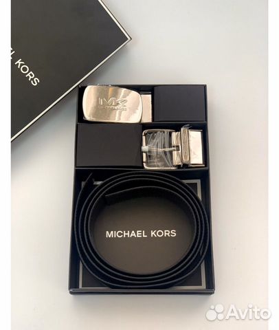 Мужской ремень Michael Kors в комплекте сумка