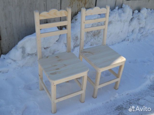 Стулья, табуреты, столы, скамейки из дерева