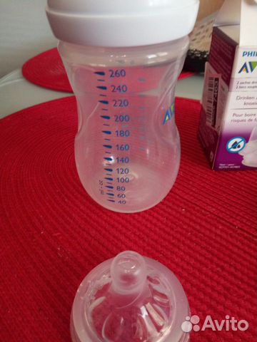 Бутылочка Avent natural и сменные насадки