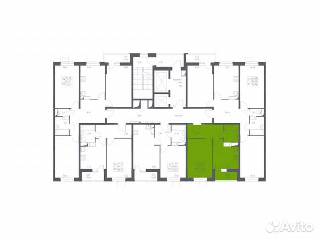 1-к квартира, 36 м², 6/17 эт.