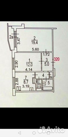 2-к квартира, 51 м², 13/17 эт. 2-к квартира, 51 м², 13/17 эт.