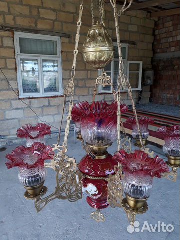 Люстра старинная бронза