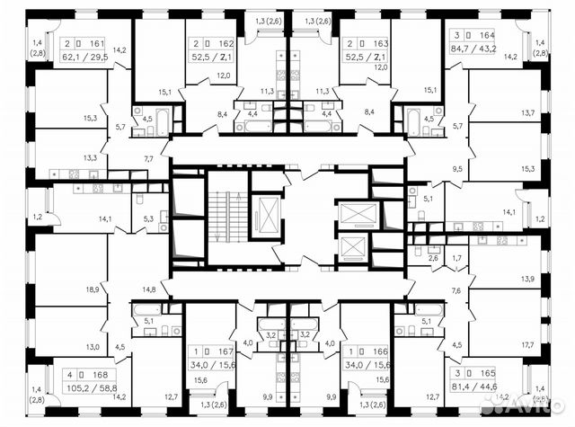 3-к квартира, 84.7 м², 22/23 эт.