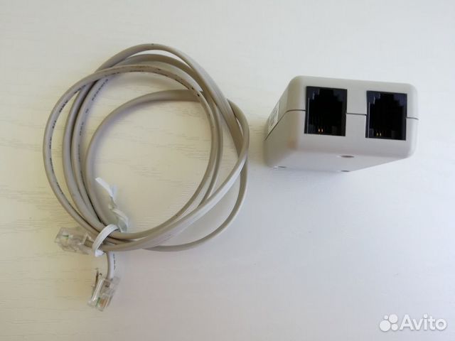 Сплиттер для телефона adsl с проводом Сплиттер для телефона adsl с проводом