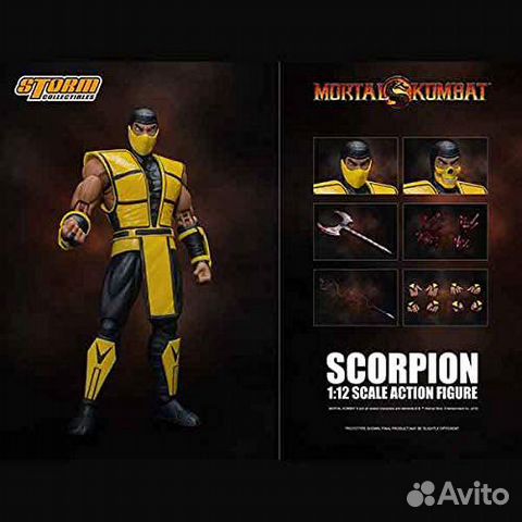 Эксклюзивная фигурка Scorpion Mortal Kombat. 1/12