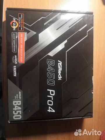 Материнская плата AM4 ASRock B450 Pro 4 Материнская плата AM4 ASRock B450 Pro 4