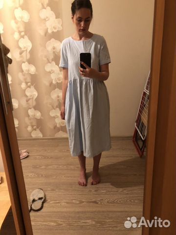 Платье свободного кроя оверсайз