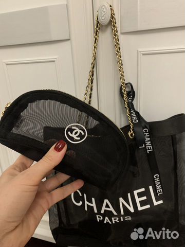 Крутая Cумка шопер Chanel с косметичкой Крутая Cумка шопер Chanel с косметичкой