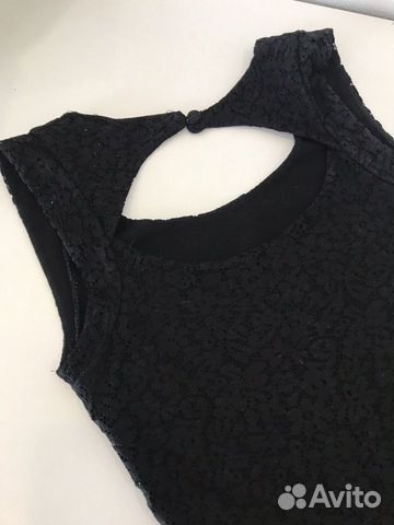 Чёрное мини-платье pull and bear XS