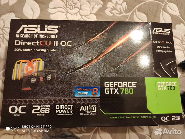 Видеокарта asus geforce GTX 760 directcu II OC Видеокарта asus geforce GTX 760 directcu II OC