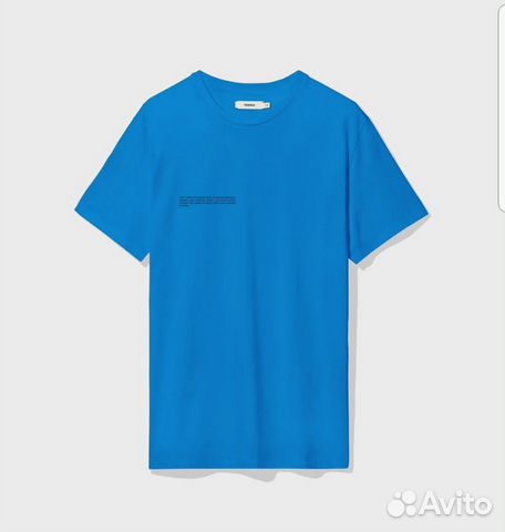 Футболка Pangaia новая Cobalt blue