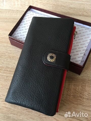 Кошелек визитка из натуральной кожи
