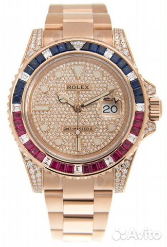 Часы Rolex GMT-Master II Pepsi 126755saru-pave Cus Часы Rolex GMT-Master II Pepsi 126755saru-pave Cus