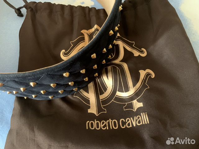 Оригинал Robetro Cavalli широкий замшевый пояс