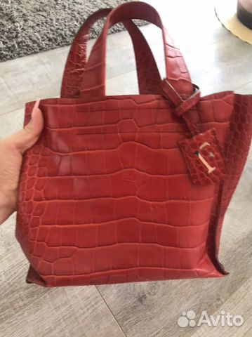 Сумка Furla кожаная красная Сумка Furla кожаная красная