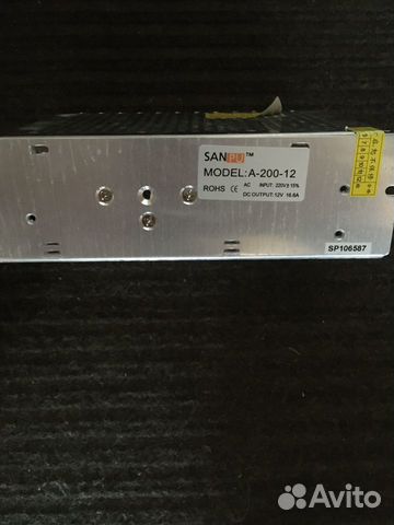 Блок питания для светодиодных лент A-200-12