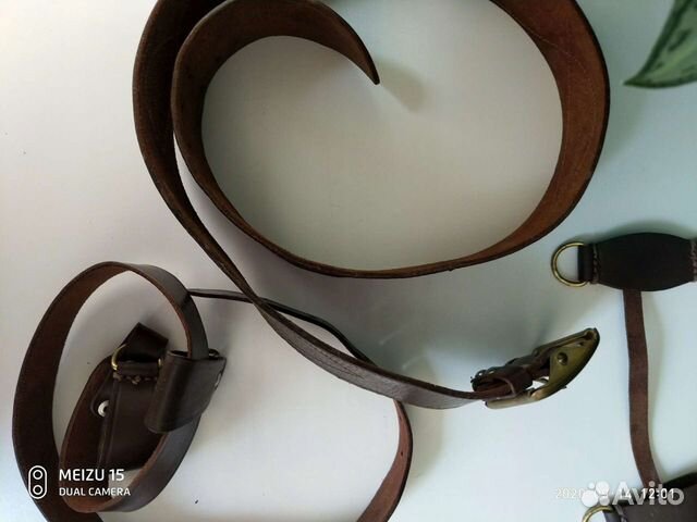 Ремень кожаный офицерский. СССР. 1984 год