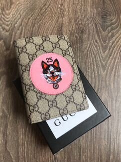 Обложка на паспорт Gucci с бульдогом