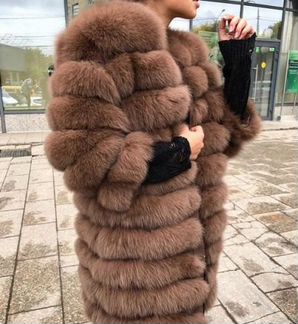 Шуба из песца