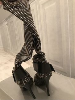 Сапоги Gianmarco Lorenzi блеск серебро