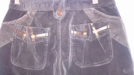 Бриджи вельветовые новые, стильные. Корея