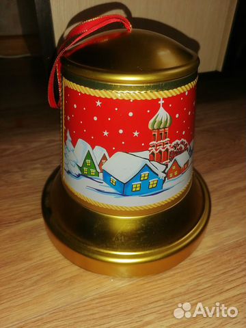Новогодний колокол (жестяная банка)