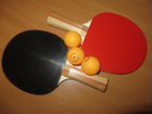 2Ракетки+3мяча Набор настольного тенниса,пинг-понг