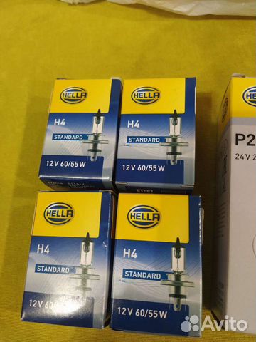 Лампочки h4 hella, цена за 4шт