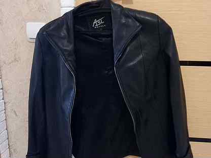 Куртка кожаная женская 46 размер натуральная